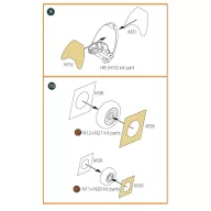   Clear Prop Accessories Mirage 2000B/N double-sided painting mask for Modelsvit kit 1:72 (CPA72201)