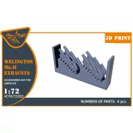   Clear Prop Accessories Welington Mk.II exhausts for Airfix kits 1:72 (CPA72203)