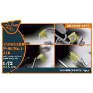   Clear Prop Accessories Vanguard P-66/Mk.1/J10 painting mask for Dora Wings kit 1:72 (CPA72205)