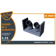  Clear Prop Accessories Wessex HC.2 Exhausts for Airfix kit 1:72 (CPA72207)