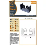   Clear Prop Accessories Wessex HC.2 Exhausts for Airfix kit 1:72 (CPA72207)
