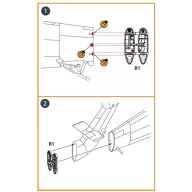   Clear Prop Accessories Wessex HC.2 Tail hinge for Airfix kit 1:72 (CPA72208)