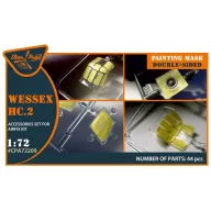  Clear Prop Accessories Wessex HC.2 double-sided painting mask for Airfix kit 1:72 (CPA72209)