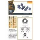 Clear Prop Accessories Wessex HC.2 Wheel set type 1 for Airfix kit 1:72 (CPA72210)