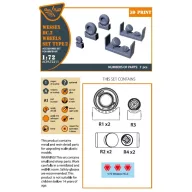   Clear Prop Accessories Wessex HC.2 Wheel set type 2 for Airfix kit 1:72 (CPA72211)