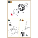 Clear Prop Accessories Wessex HC.2 Wheel set type 2 for Airfix kit 1:72 (CPA72211)