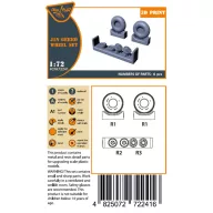 Clear Prop Accessory J1N Gekko Wheel set 1:72 (CPA72241)
