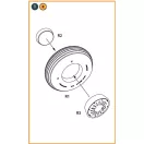 Clear Prop Accessory J1N Gekko Wheel set 1:72 (CPA72241)