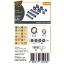 Clear Prop Accessory B-29 Wheels set (weighted) 1:72 (CPA72243)