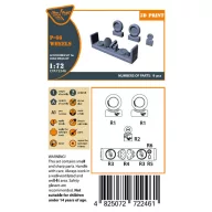   Clear Prop Accessory Vanguard P-66/Mk.1/J10 Wheels set for Dora Wings 1:72 (CPA72246)
