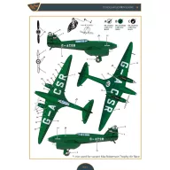   Clear Prop Accessories DH.88 Comet G-ACSR MacRobertson Trophy Air Race Decal for Mikromir kit 1:48 (CPD48004)
