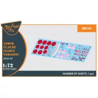   Clear Prop Accessories A5M2b Claude (early version) decal set for CP kit CP72006 1:72 (CPD72003)