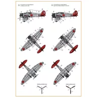   Clear Prop Accessories A5M2b Claude (early version) decal set for CP kit CP72006 1:72 (CPD72003)