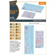   Clear Prop Accessories MiG-23ML, MLA, MLD, P, MLAE standard stencils for CP kits and other 1:72 (CPD72008)