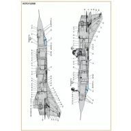  Clear Prop Accessories MiG-23ML, MLA, MLD, P, MLAE standard stencils for CP kits and other 1:72 (CPD72008)