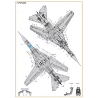   Clear Prop Accessories MiG-23ML, MLA, MLD, P, MLAE standard stencils for CP kits and other 1:72 (CPD72008)
