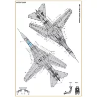   Clear Prop Accessories MiG-23ML, MLA, MLD, P, MLAE standard english stencils for CP kits and other 1:72 (CPD72009)
