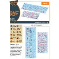   Clear Prop Accessories MiG-23ML, MLA standard stencils for grey paint schemes for CP kits and other 1:72 (CPD72010)