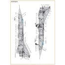 Clear Prop Accessories MiG-23ML, MLA standard stencils for grey paint schemes for CP kits and other 1:72 (CPD72010)