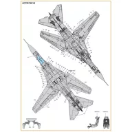   Clear Prop Accessories MiG-23ML, MLA standard stencils for grey paint schemes for CP kits and other 1:72 (CPD72010)