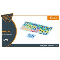   Clear Prop Accessories MiG-21 in Ukrainian Service Decal 1:72 (CPD72012)