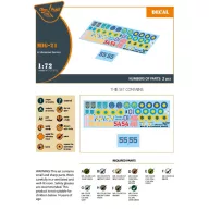  Clear Prop Accessories MiG-21 in Ukrainian Service Decal 1:72 (CPD72012)