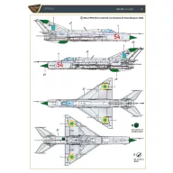   Clear Prop Accessories MiG-21 in Ukrainian Service Decal 1:72 (CPD72012)