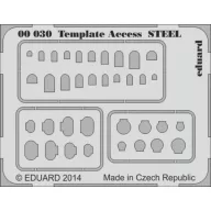 Eduard Accessory Template Access STEEL  (00030)