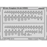Eduard Accessory Template ovls STEEL for tool  (00032)