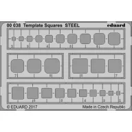 Eduard Accessory Template Squares STEEL  (00038)