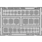 Eduard Accessory Template Squares STEEL  (00038)