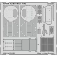Eduard Accessory Spitfire Mk.I 1/32 KOTARE 1:32 (321009)