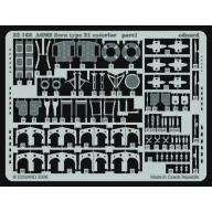   Eduard Accessory A6M2 Zero type 21 exterior für Tamiya Bausatz 1:32 (32162)