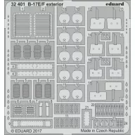 Eduard Accessory B-17E/F exterior for HKM 1:32 (32401)