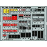 Eduard Accessory F-4 Phantom II Placards 1:32 (32509)