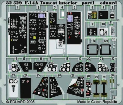 Eduard F-14A Tomcat interior für Tamiya-Bausatz 1:32 (32529)