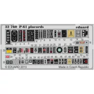 Eduard Accessory P-61 placards for Hobby Boss 1:32 (32760)