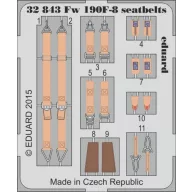 Eduard Accessory Fw 190F-8 seatbelts for Revell 1:32 (32843)