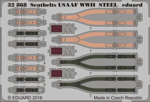 Eduard Seatbelts USAAF WWII STEEL 1:32 (32868)