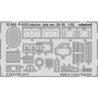   Eduard Accessory P-51D interior late ser. 20-35 f. Tamiya 1:32 (32955)