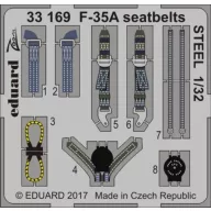   Eduard Accessory F-35A seatbelts STEEL for Italeri 1:32 (33169)