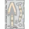 Eduard Accessory I-153 Chaika seatbelts STEEL for ICM 1:32 (33199)