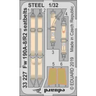   Eduard Accessory Fw 190A-8/R2 seatbelts STEEL for Revell 1:32 (33227)