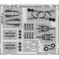   Eduard Accessory MH-60L pilots/gunners seatbelts STEEL for Kitty Hawk 1:35 (33229)
