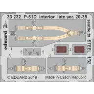   Eduard Accessory P-51D interior late ser. 20-35 seatbelts STEEL f.Tamiya 1:32 (33232)