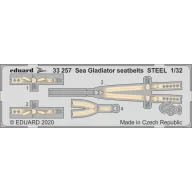   Eduard Accessory Sea Gladiator seatbelts STEEL for ICM 1:32 (33257)
