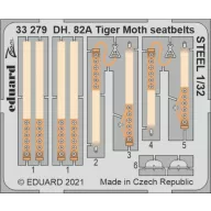   Eduard Accessory DH. 82A Tiger Moth seatbelts STEEL 1/32 for ICM 1:32 (33279)