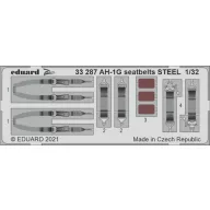   Eduard Accessory AH-1G seatbelts STEEL 1/32 for ICM 1:32 (33287)