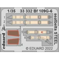Eduard Accessory Bf 109G-6 seatbelts STEEL 1:35 (33332)