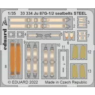   Eduard Accessory Ju 87G-1/2 seatbelts STEEL for BORDER MODEL 1:35 (33334)